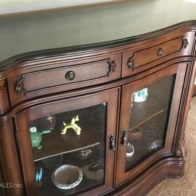 Detail of china hutch