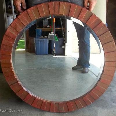 Thirty Six inch Statement Mirror w/Beveled Mirror
