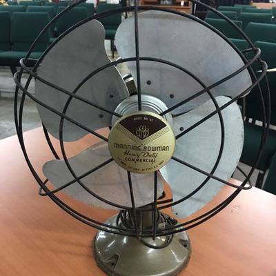 Manning Bowman vintage metal fan