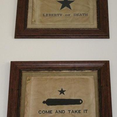 "Come and Take It", the Gonzales Flag: This flag was used by Texas settlers at the Battle of Gonzales in October 1835. It was...