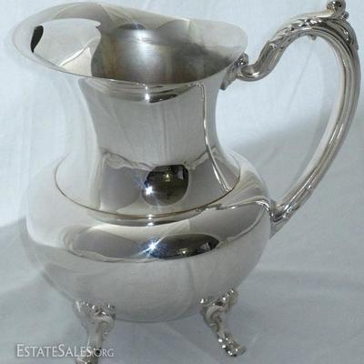 Oneida "Georgian Scroll" Silverplate 2 Quart Beverage Pitcher NIB 