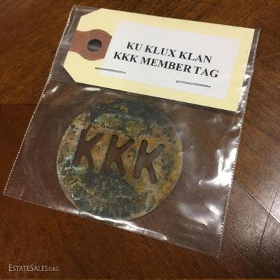 KKK member tag
