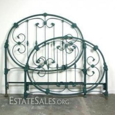 antique victorian iron bed (no frame attachment) $130