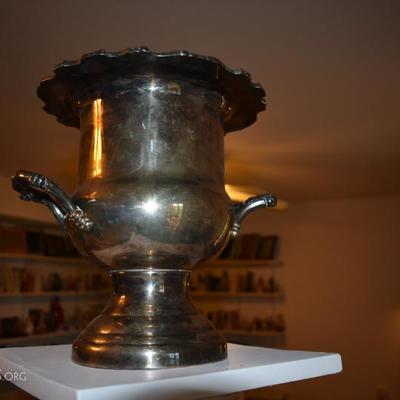 Silver Plate Champagne Container