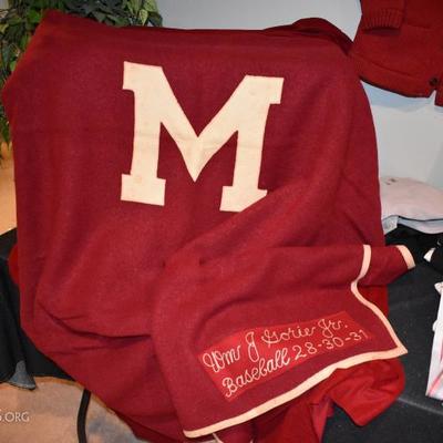 Vintage 1931 Stadium Blanket from Miami Univ.