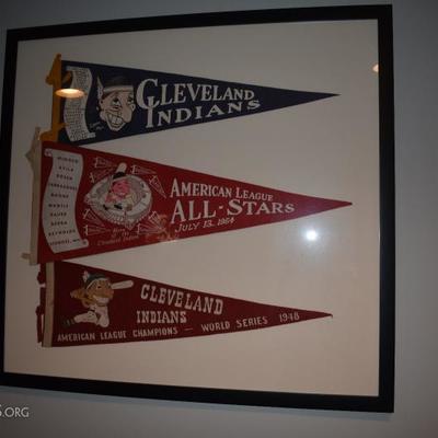 Framed Vintage Pennants
