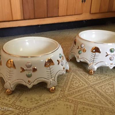 Designer Cat Dishes.