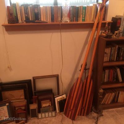 Old canoe paddles made in Oregon