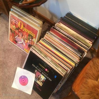 Vinyl record collection
