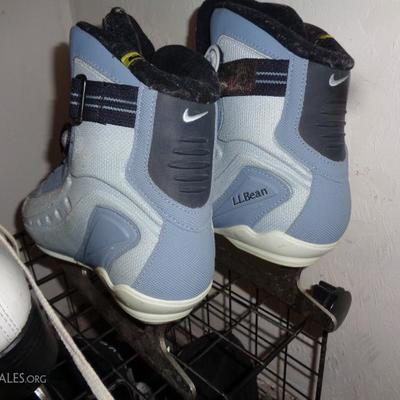 Nike and LL Bean hockey skates