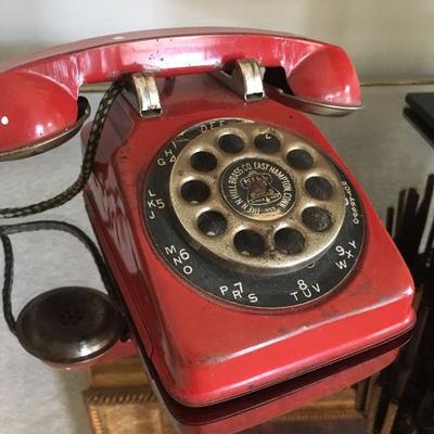 Tin Toy Rotary Phone 
