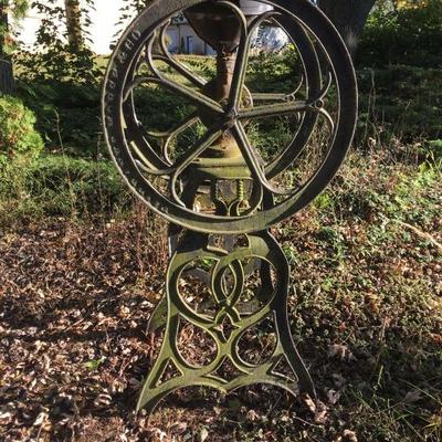 large vintage coffee grinder