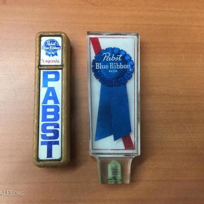 Pabst Blue Ribbon tapster handles