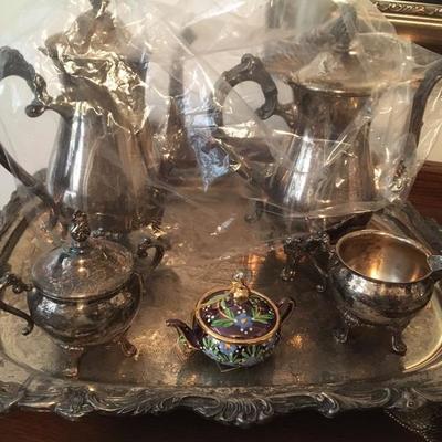 silverplate tea service