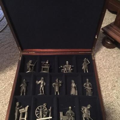 Franklin Mint pewter figures