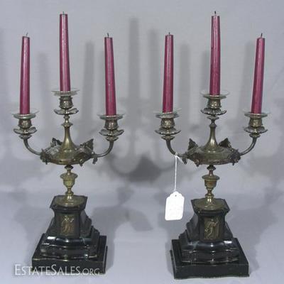 Pair Antique Candelabra