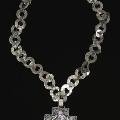 Antique Necklace with Amethyst