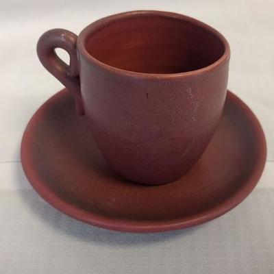 Van Briggle Demitasse Cup and Saucer