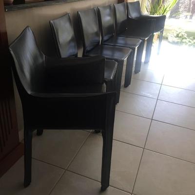 Mid-Century Modern Furniture. Mario Bellini for Cassina Black Leather Cab Chairs. J.B. Van Sciver Chairs: Set of 4
Westnofa Furniture...