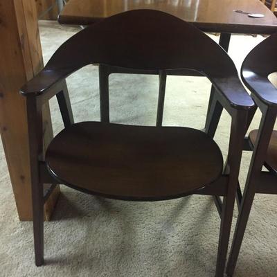 Mid-Century Modern Furniture. Mario Bellini for Cassina Black Leather Cab Chairs. J.B. Van Sciver Chairs: Set of 4
Westnofa Furniture...