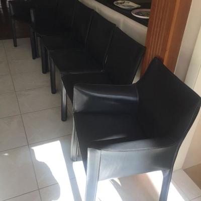 Mid-Century Modern Furniture. Mario Bellini for Cassina Black Leather Cab Chairs. J.B. Van Sciver Chairs: Set of 4
Westnofa Furniture...