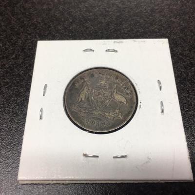 1917 Australian 1 Schilling - 92.5% Silv