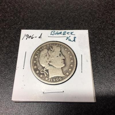 1906 Barber Half Dollar