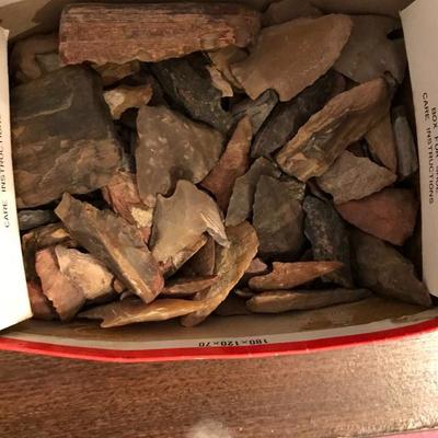 Box of arrowheads