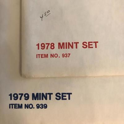 Vintage stamp mint sets