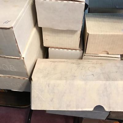 Boxes of trading cards