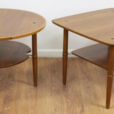 Lot 659: 2 Danish Modern Teak Lamp Tables