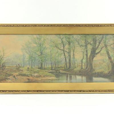 Lot 477: Paul R. Koehler, Landscape with Figure 