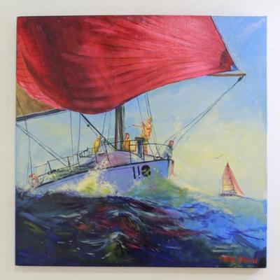 Lot 470: Brian Agnewy, Sailing Race 