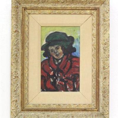 Lot 456: Attributed to Sachs Moldovan, Portrait 