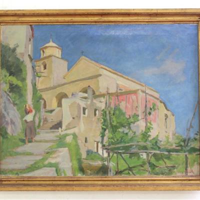 Lot 464: Albert Kongsbak, Mediterranean Landscape 