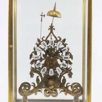 Lot 322: Contemporary Skeleton Clock 
