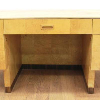 Lot 652: Mid-Century Modern Henredon Scene 2 Burlwood Desk 