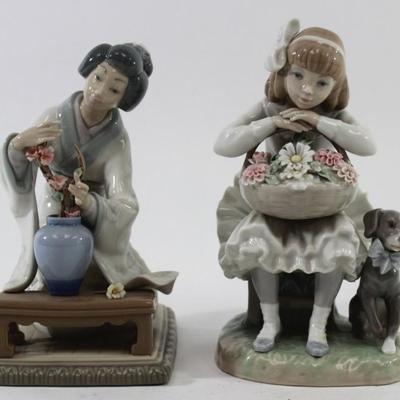 Lot 73: 2 Lladro Figurines 