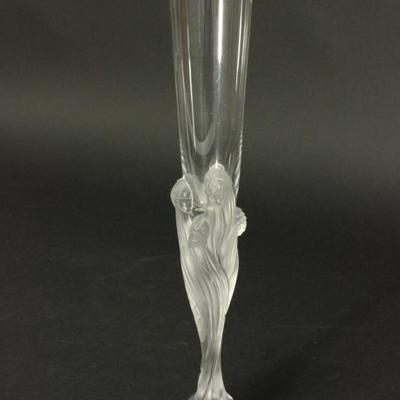 Lot 25: Erte Glass Champagne Flute 