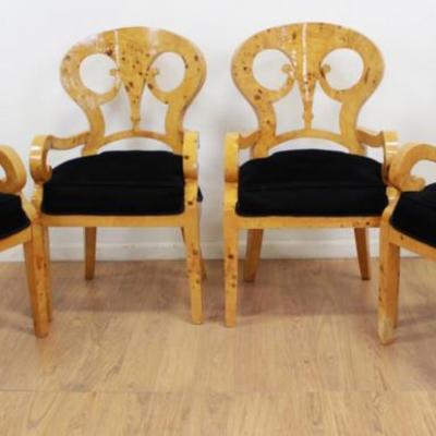 Lot 102: Set 4 Beidermeier Style Armchairs 