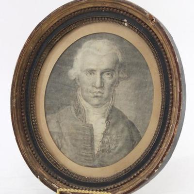 Lot 487: Attr. to Jean-Simon Barthelemy, Portrait 