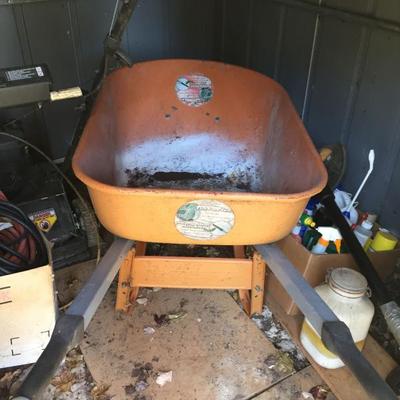 Wheelbarrow.