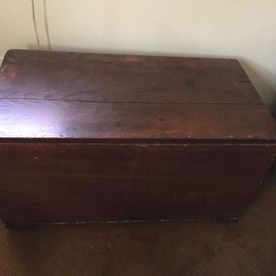 Wooden Trunk.