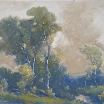 Louis Michel Eilshemius Windy Day 1912 Large Oil Landscape