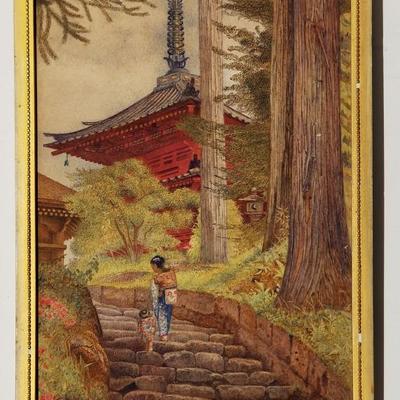 H. R. Newman Japanese Watercolor