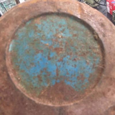 Old metal water cooler