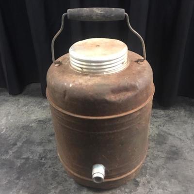 Old metal water cooler