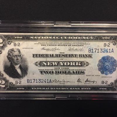 Rare 1914 $2 Battleship
