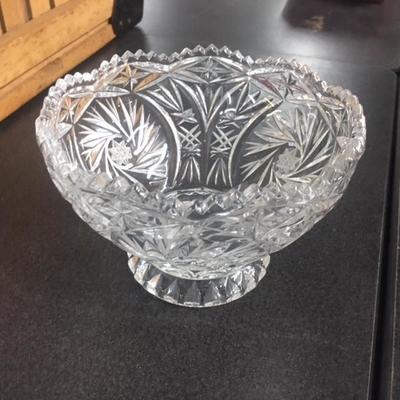 Lead crystal dish