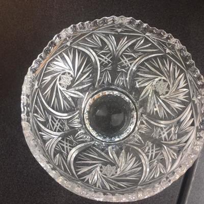 Lead crystal dish